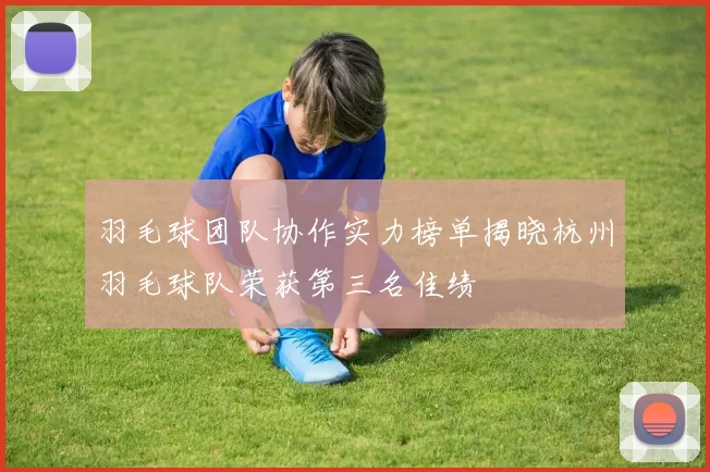 羽毛球团队协作实力榜单揭晓杭州羽毛球队荣获第三名佳绩